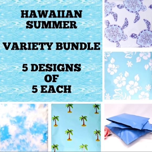 25 10X13 HAWAIIAN Bundle Poly Mailer CLEARANCE - Picture 2 of 7